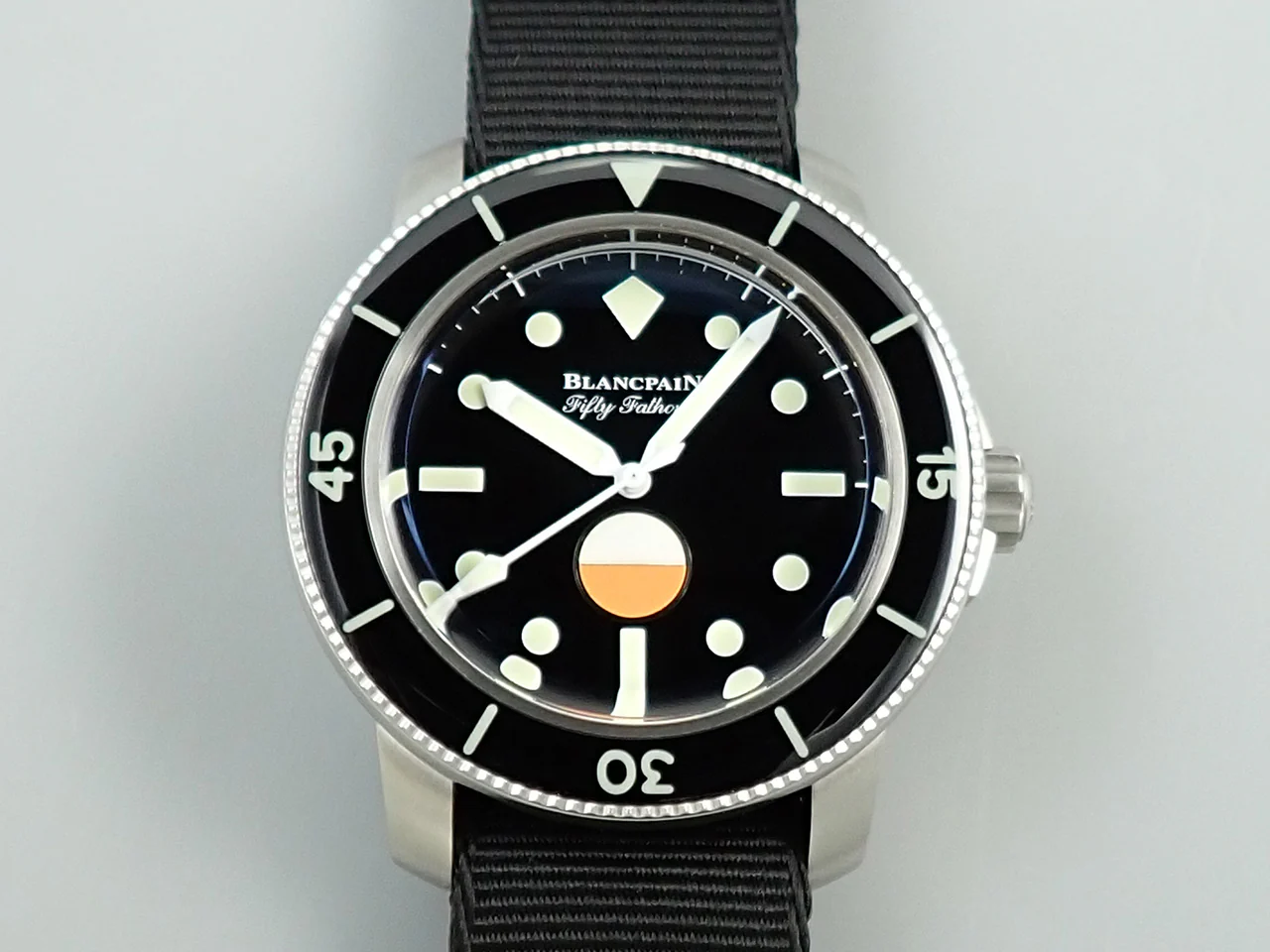ブランパン フィフティ ファゾムス MIL-SPEC LIMITED EDITION HODINKEE Ref.5008-11B30-NABA ブラック文字盤 極美品 039RMZSM - Image 2
