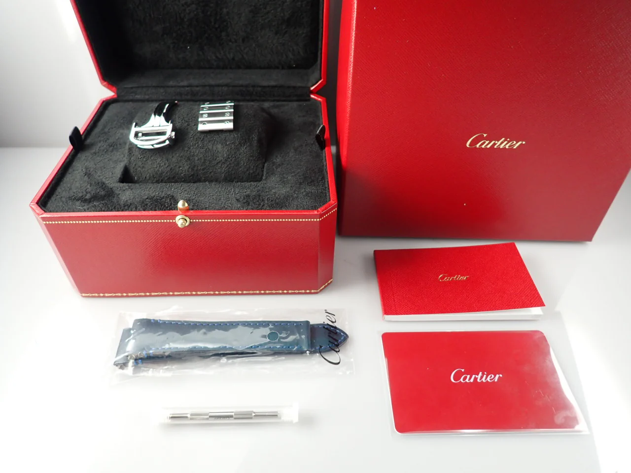 カルティエ サントス ドゥ カルティエ Ref.WSSA0030 ブルー文字盤 美品 0C440117 - Image 9