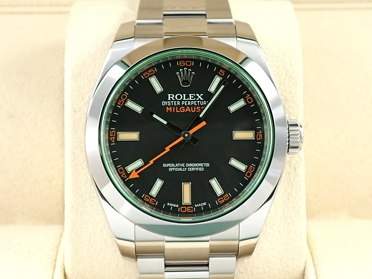 ロレックス ミルガウス Ref.116400GV ステンレススチール ブラック文字盤 - Image 2