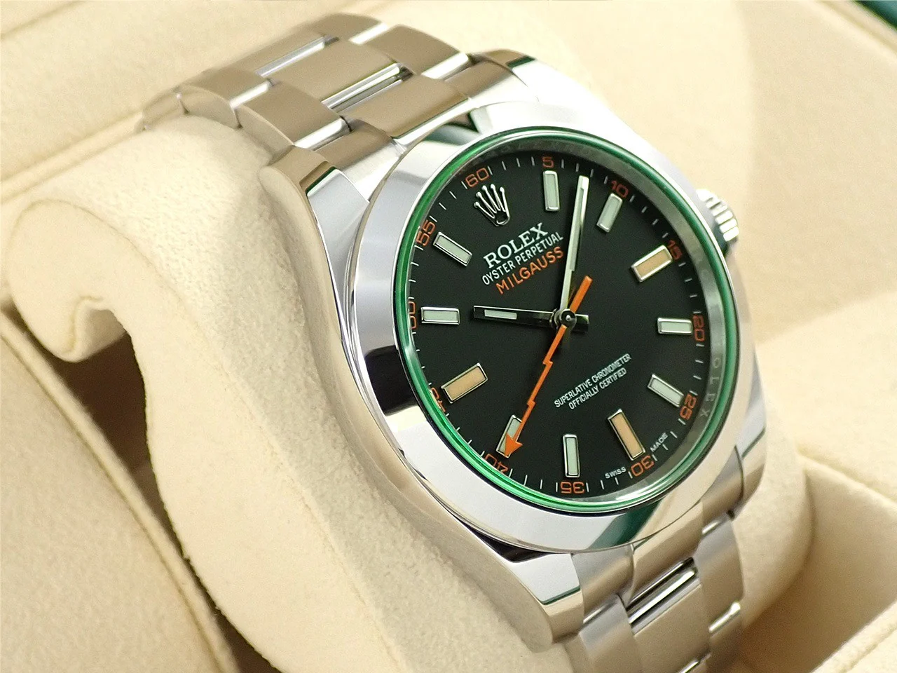 ロレックス ミルガウス Ref.116400GV ステンレススチール ブラック文字盤 - Image 5