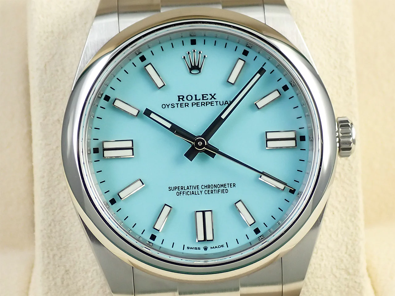 ロレックス オイスターパーペチュアル41 Ref.124300 ステンレススチール ターコイズ文字盤 - Image 3