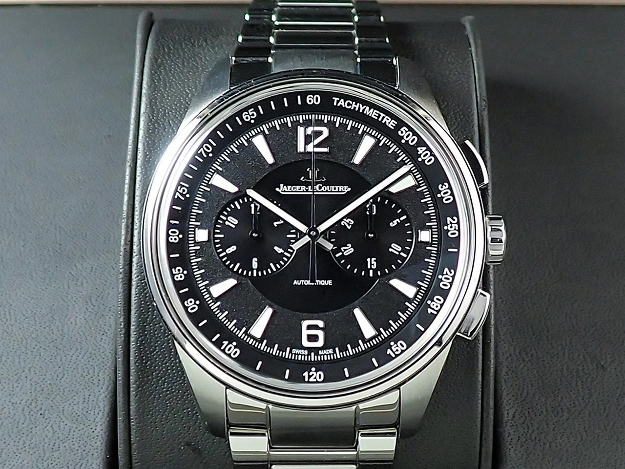 ジャガールクルト ポラリス クロノグラフ Ref.Q9028470 SS ブラック文字盤 中古 0W87RRCF - Image 2