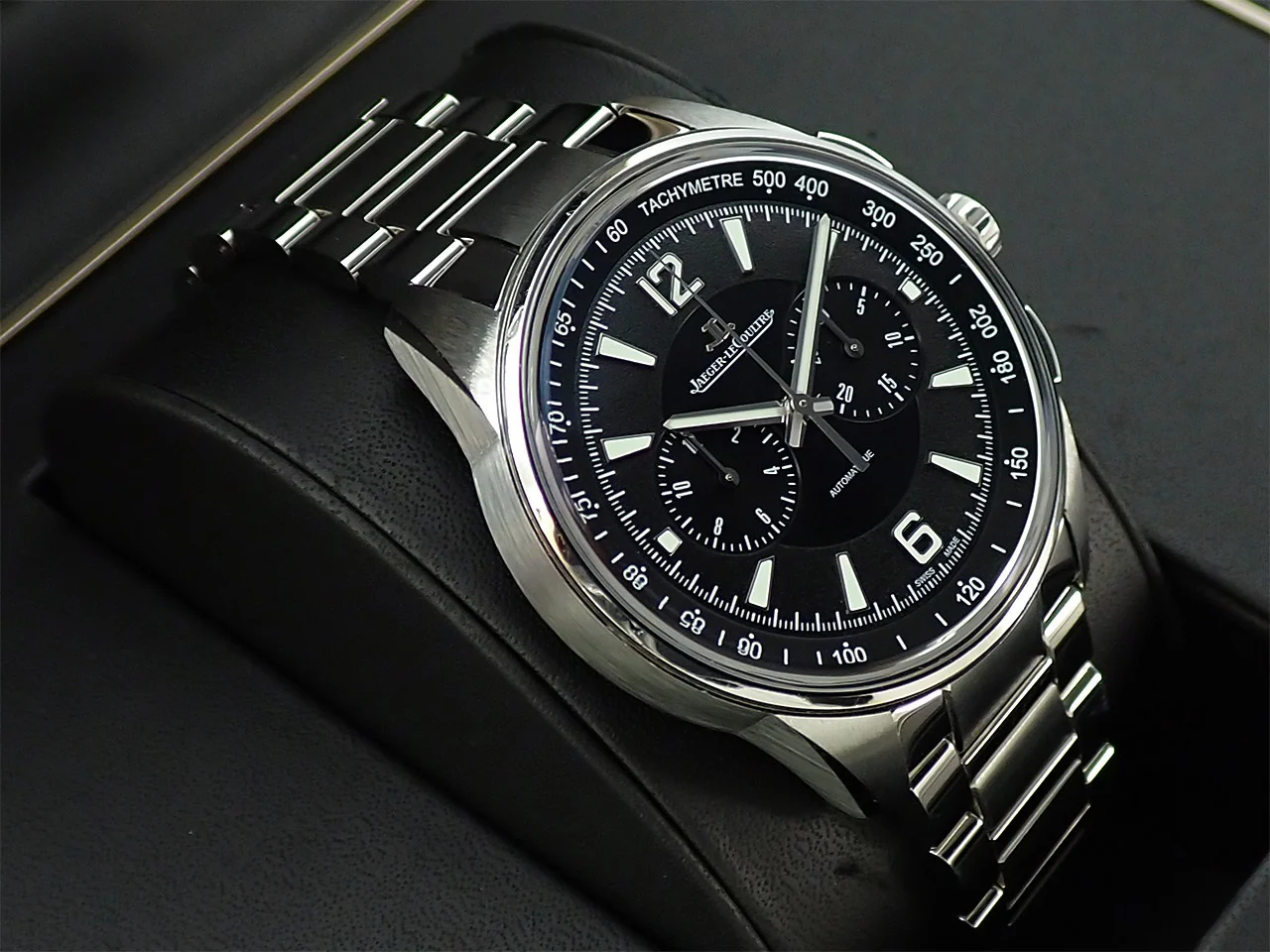 ジャガールクルト ポラリス クロノグラフ Ref.Q9028470 SS ブラック文字盤 中古 0W87RRCF - Image 5