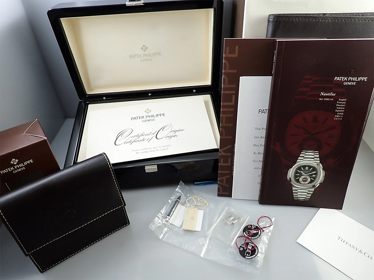 パテックフィリップ ノーチラス クロノグラフ TIFFANY&CO. Ref.5980/1A-001 ステンレススチール ブルー文字盤 - Image 10