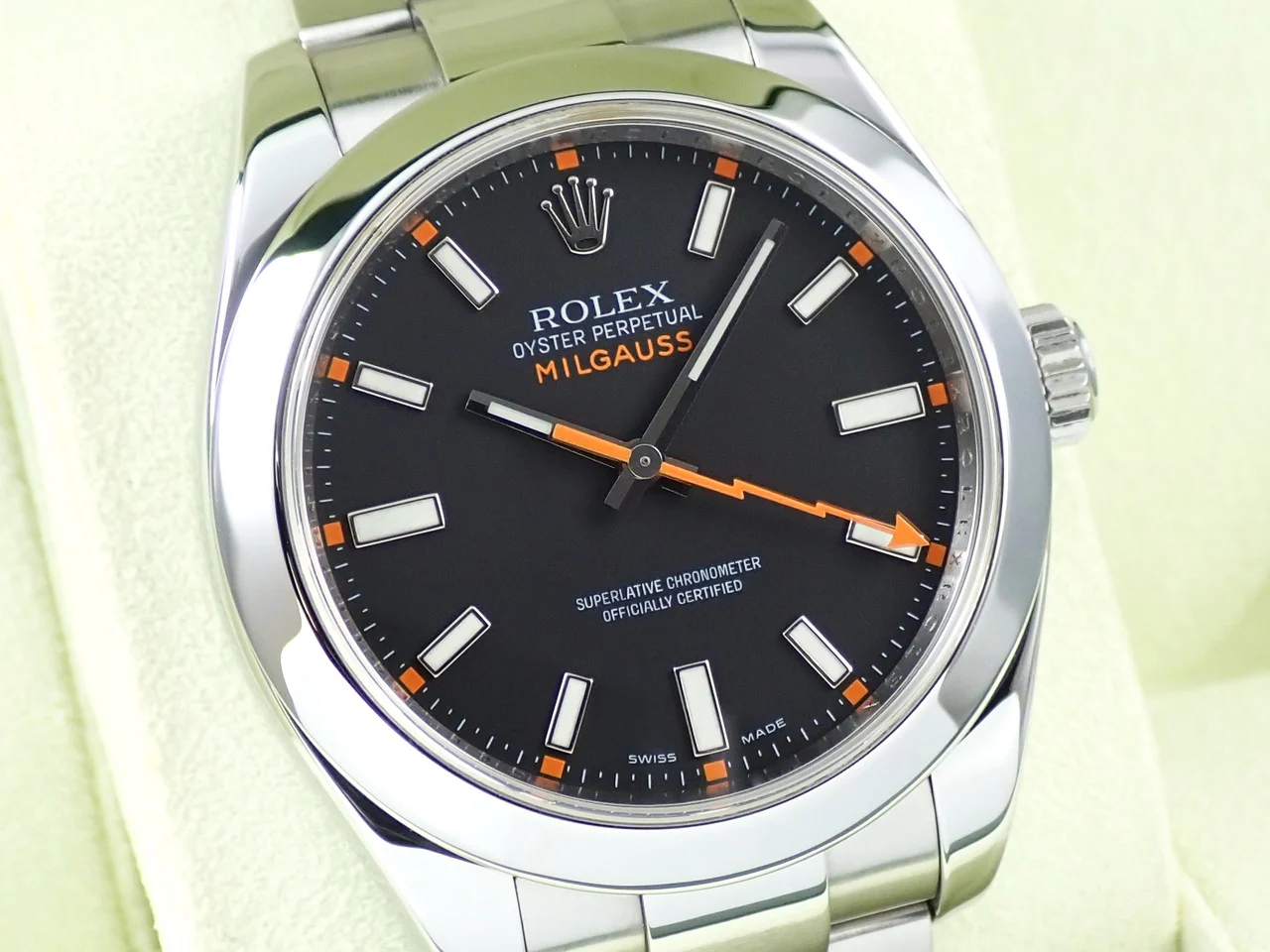 ロレックス ミルガウス Ref.116400 ステンレススチール ブラック文字盤 - Image 3