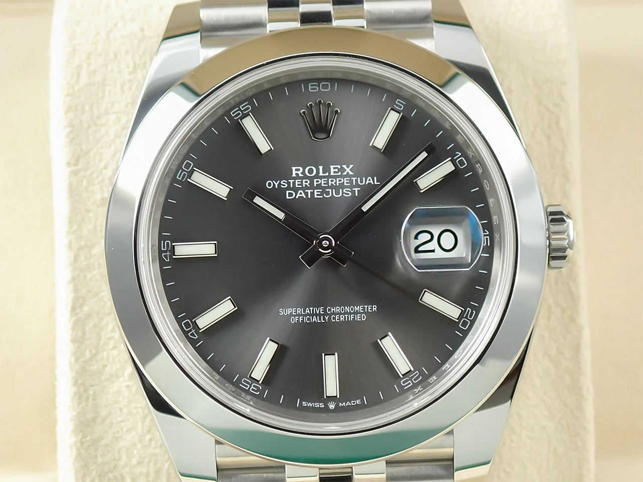 ロレックス デイトジャスト41 Ref.126300 ステンレススチール スレート文字盤 ジュビリーブレスレット 美品 11HLCLCP - Image 3