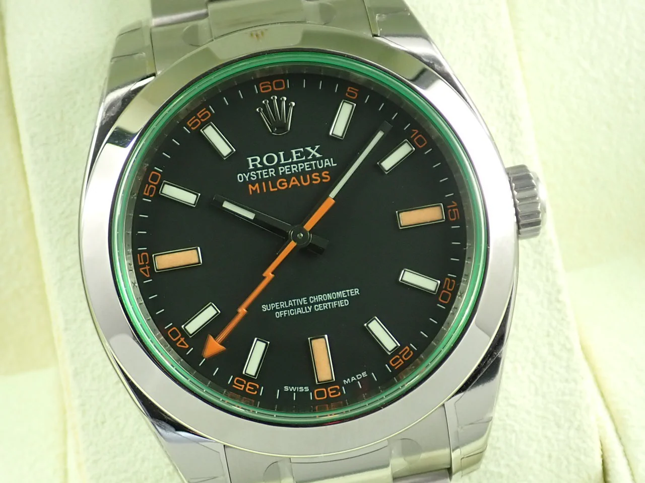ロレックス ミルガウス Ref.116400GV ステンレススチール ブラック文字盤 - Image 3