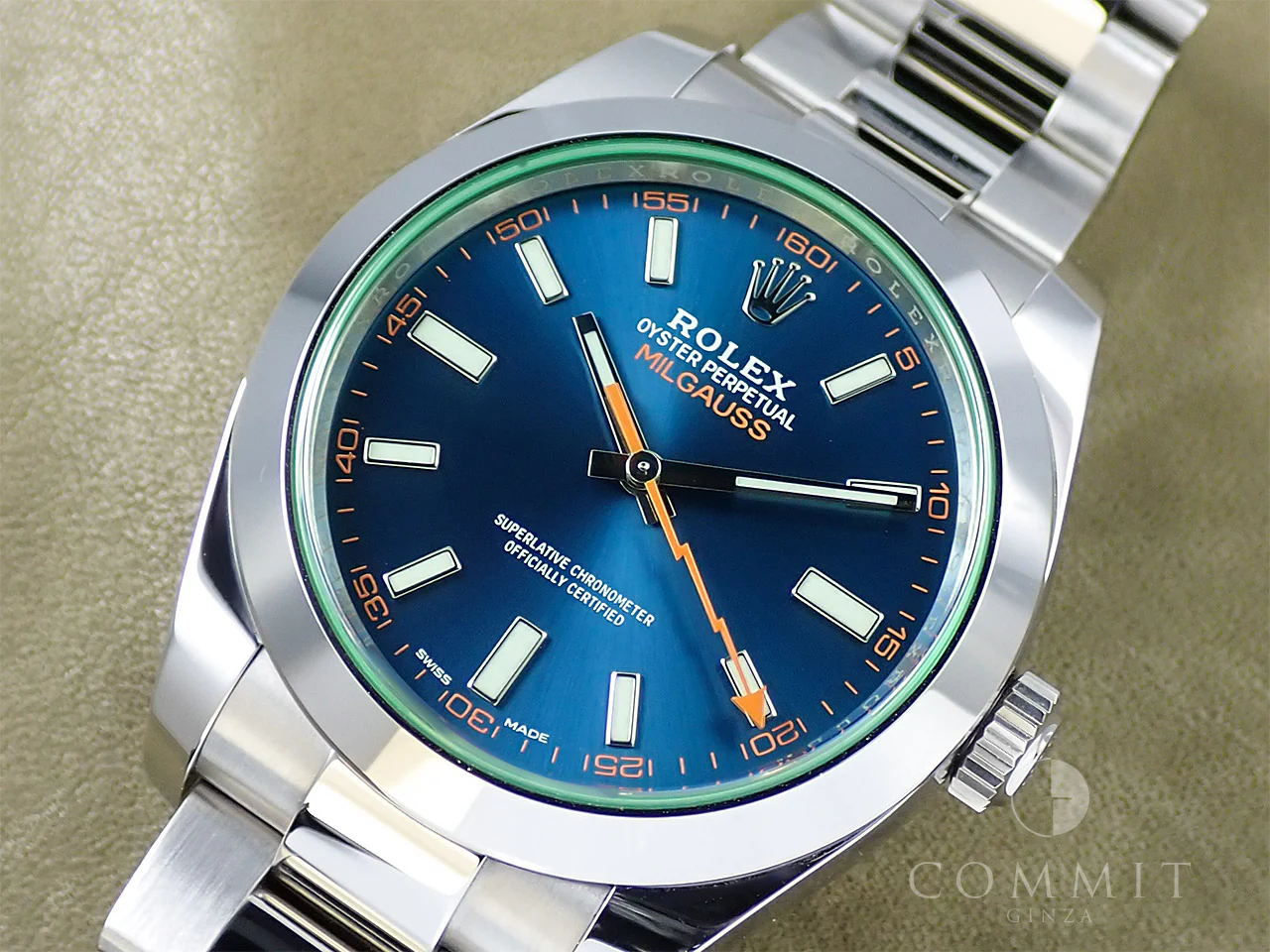 ロレックス ミルガウス Ref.116400GV ステンレススチール Zブルー文字盤 - Image 11