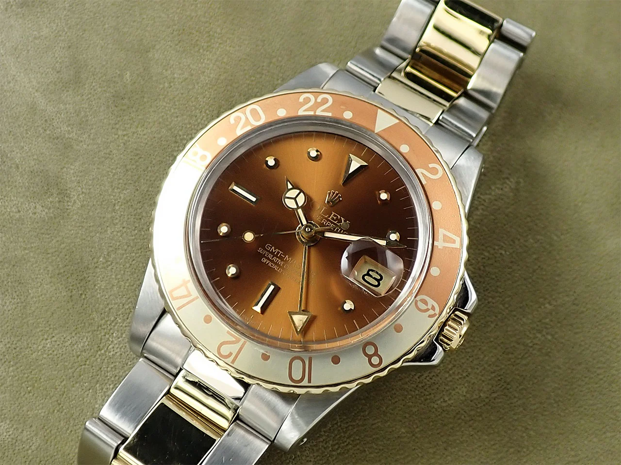 ロレックス GMTマスター Ref.1675/3 ステンレススチール/イエローゴールド ブラウン文字盤 オイスターブレスレット - Image 14