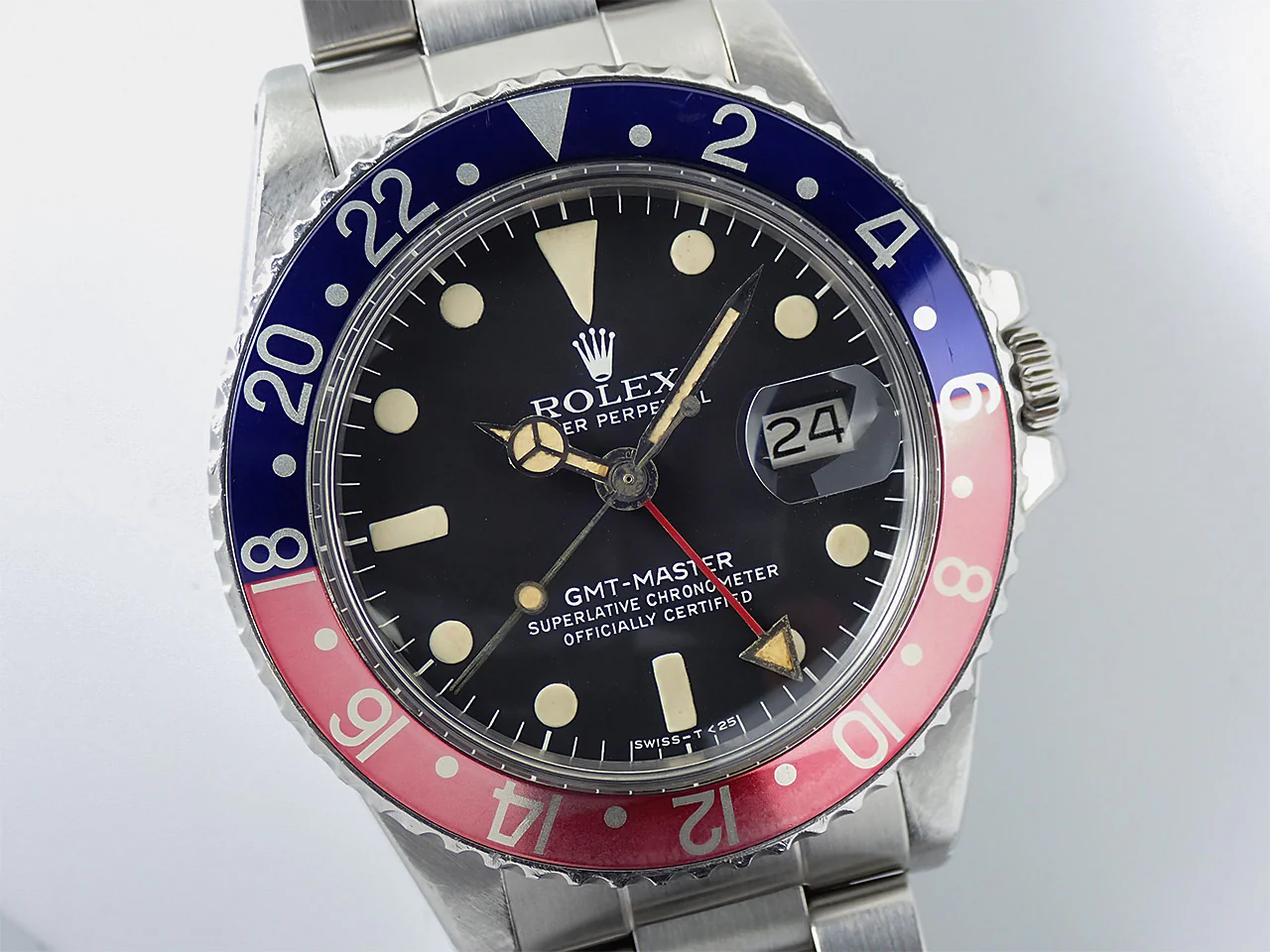 ロレックス GMTマスター Ref.1675 ステンレススチール ブラック文字盤 オイスターブレスレット - Image 3