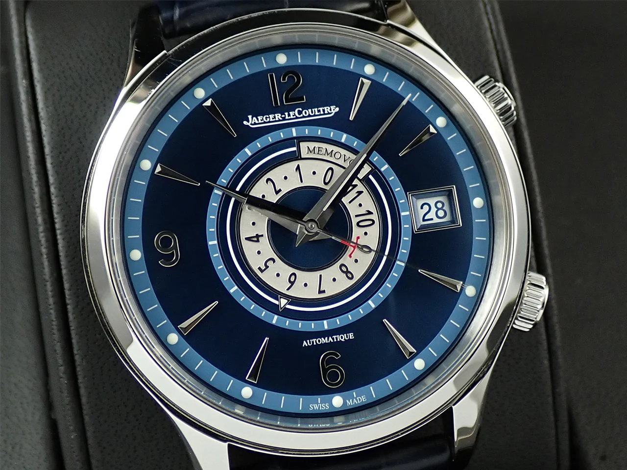 ジャガールクルト マスターコントロール メモボックス タイマー Ref.Q410848J ブルー文字盤 美品 1F95PC49 - Image 3