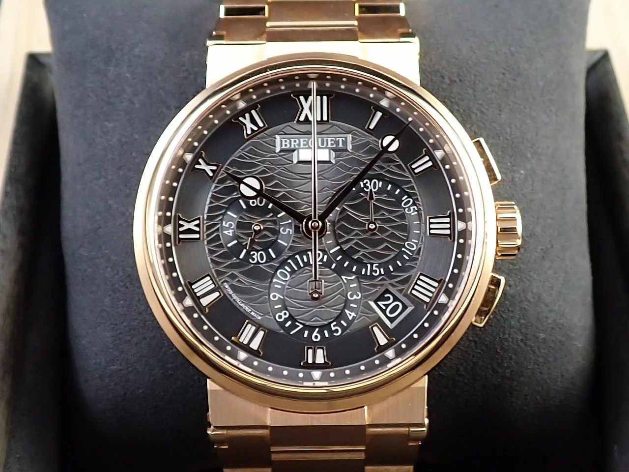 ブレゲ マリーン クロノグラフ Ref.5527BR/G3/RW0 グレー文字盤 美品 1L8YXR33 - Image 2