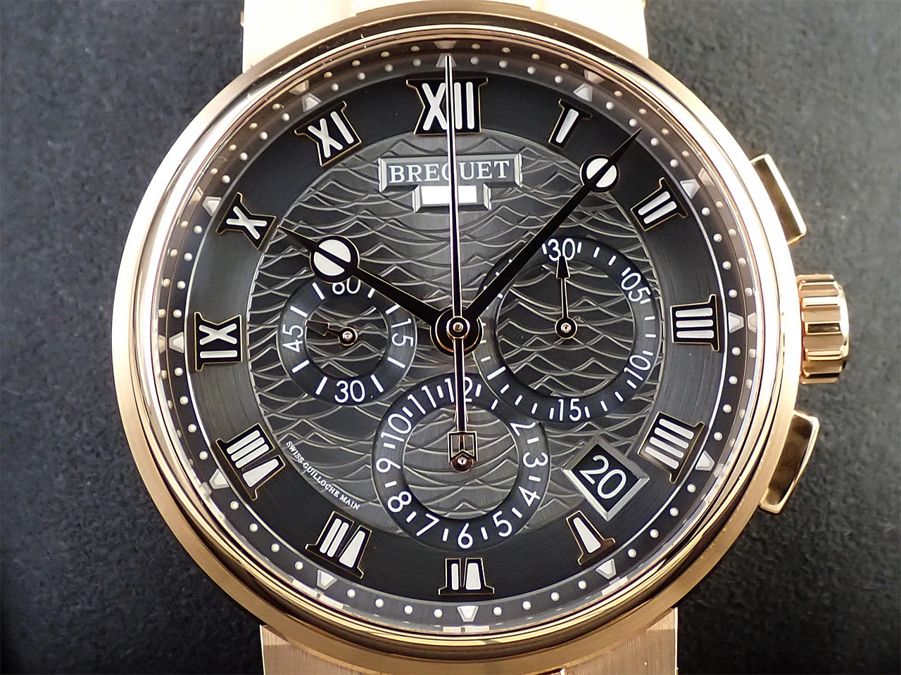 ブレゲ マリーン クロノグラフ Ref.5527BR/G3/RW0 グレー文字盤 美品 1L8YXR33 - Image 3