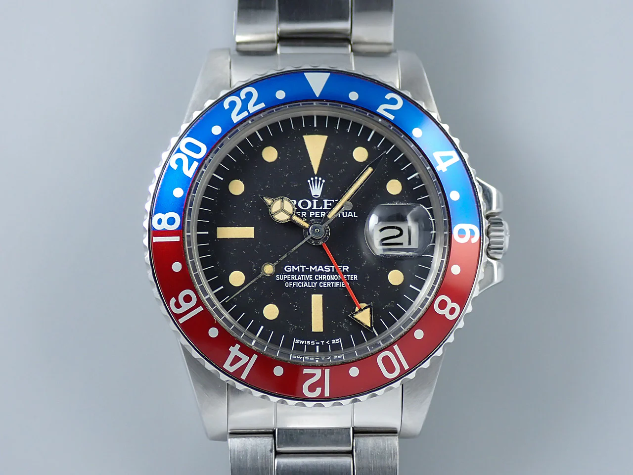 ロレックス GMTマスター Ref.1675 ステンレススチール ブラック文字盤 オイスターブレスレット - Image 2