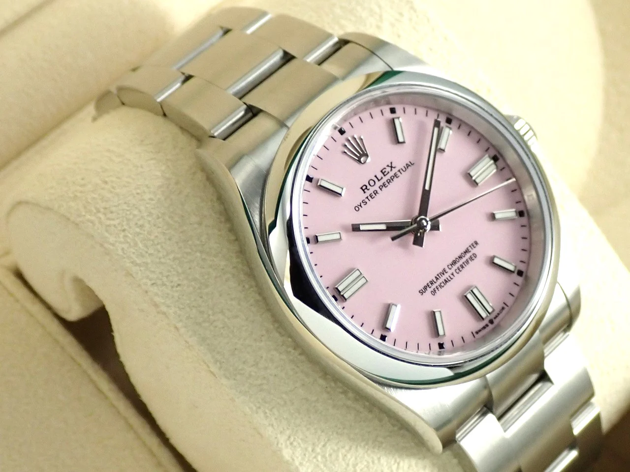 ロレックス オイスターパーペチュアル36 Ref.126000 ステンレススチール キャンディピンク文字盤 - Image 5