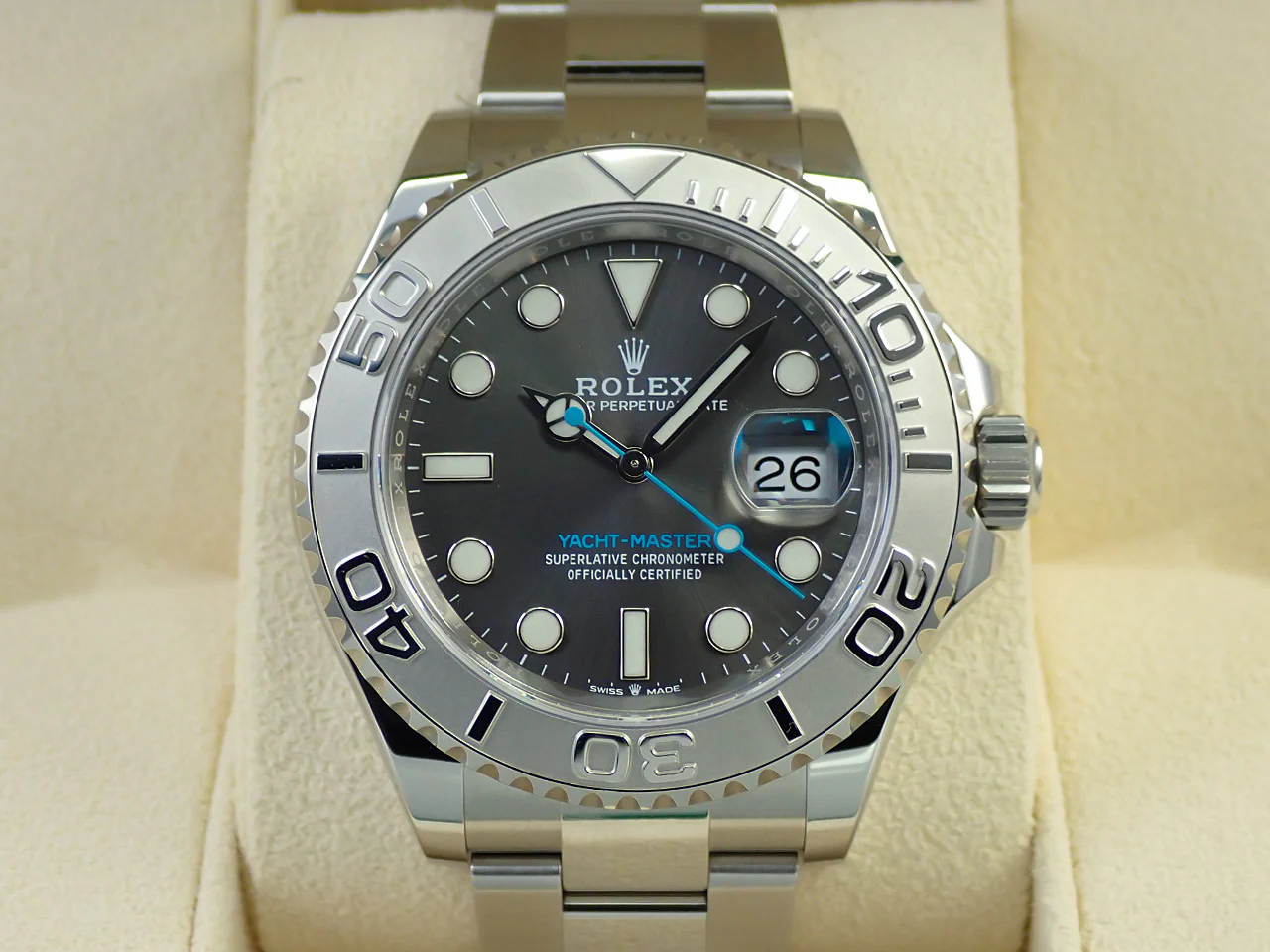 ロレックス ヨットマスター40 Ref.126622 ステンレススチール/プラチナ スレート文字盤 - Image 2