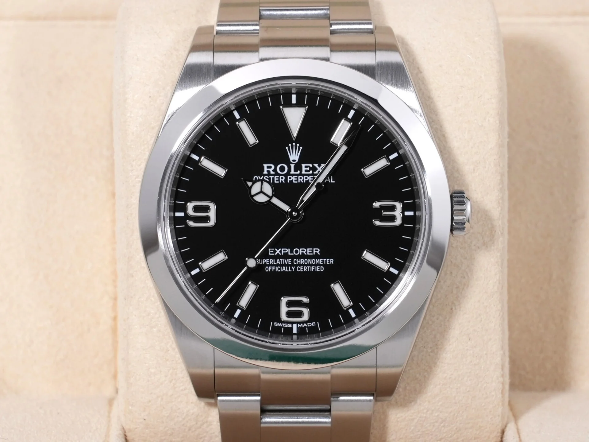 ロレックス エクスプローラーI Ref.214270 ステンレススチール ブラック文字盤 オイスターブレスレット 美品 23fkzga9 - Image 2