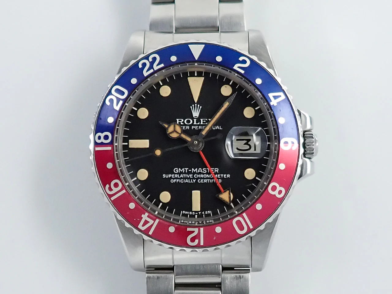 ロレックス GMTマスター Ref.1675 ステンレススチール ブラック文字盤 オイスターブレスレット - Image 2