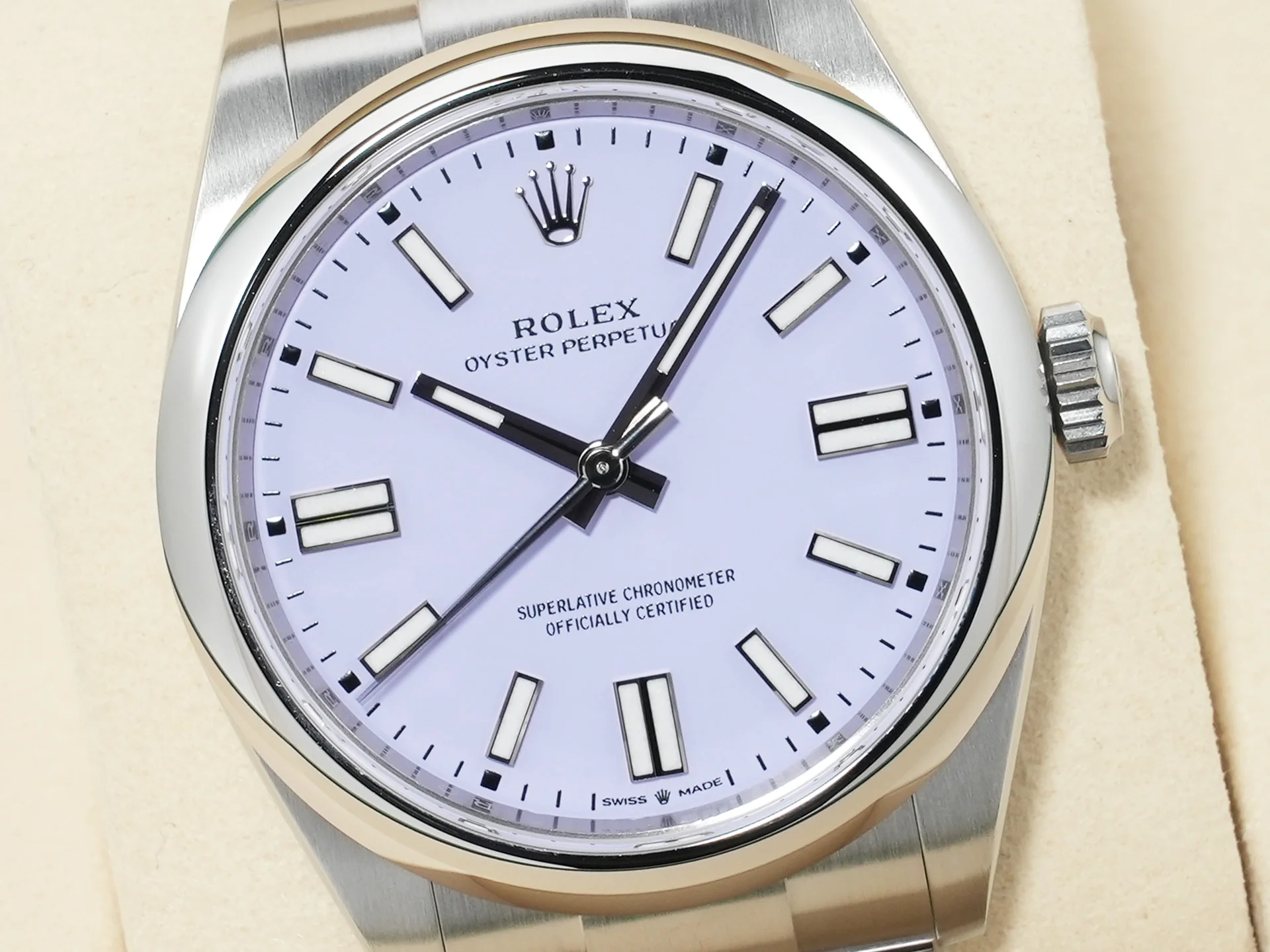 ロレックス オイスターパーペチュアル41 Ref.134300 ステンレススチール ラベンダー文字盤 未使用 26hrjzaz - Image 3