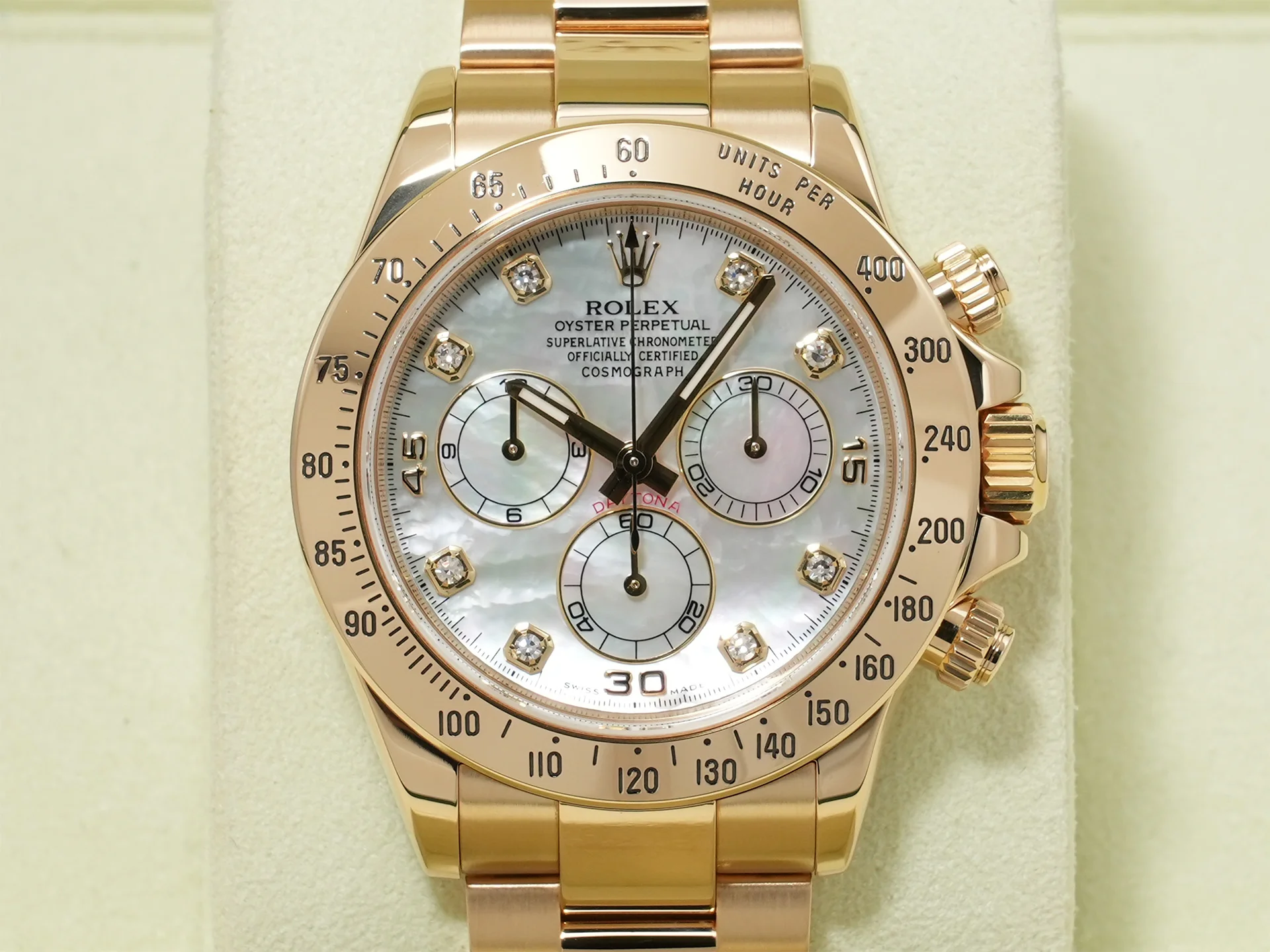 ロレックス デイトナ Ref.116528 イエローゴールド ホワイトシェルx8Pダイヤ文字盤 美品 27s8v5mh - Image 2