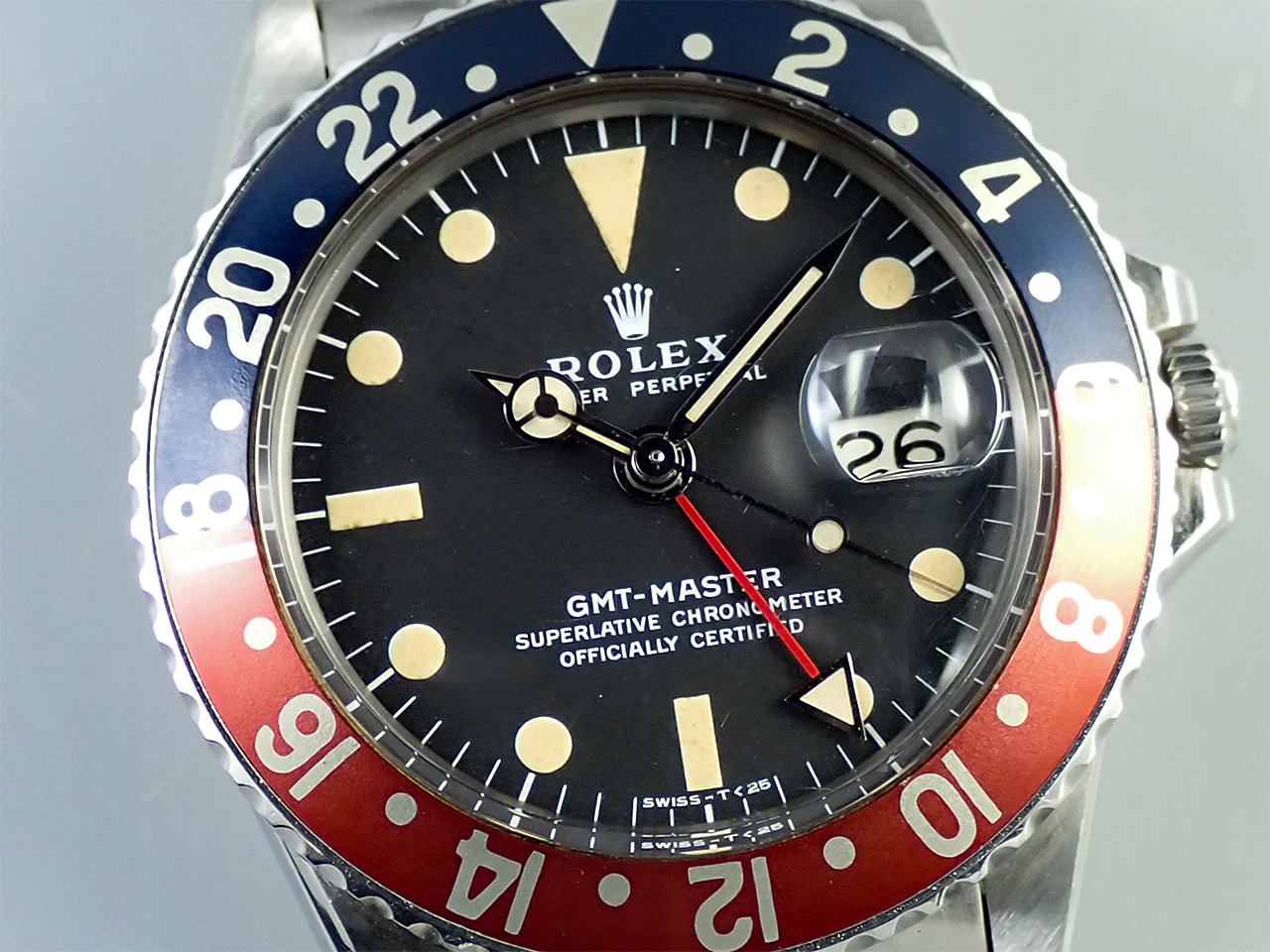 ロレックス GMTマスター Ref.1675 ステンレススチール ブラック文字盤 オイスターブレスレット - Image 3