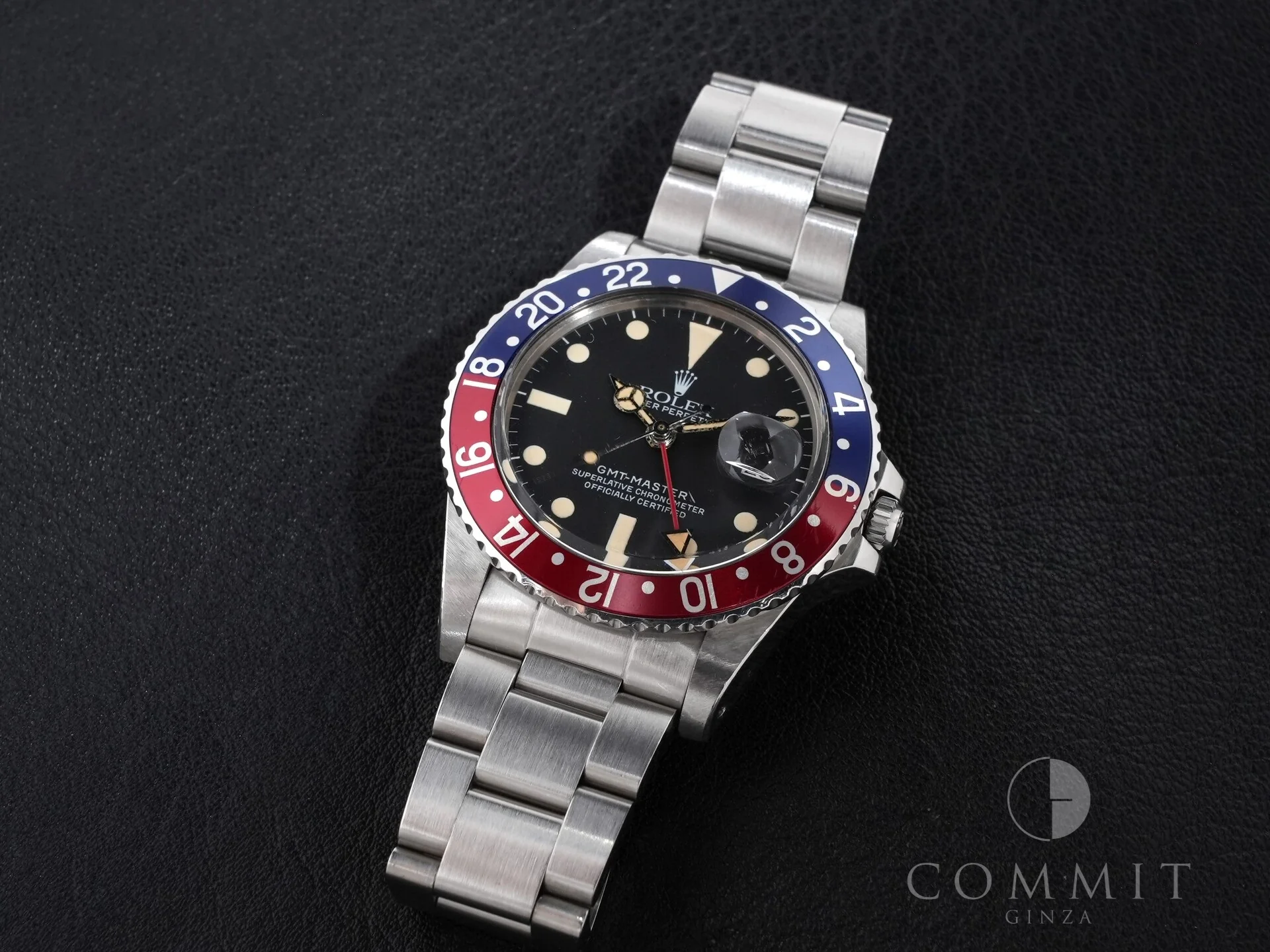 ロレックス GMTマスター Ref.16750 ステンレススチール ブラック文字盤 オイスターブレスレット - Image 15
