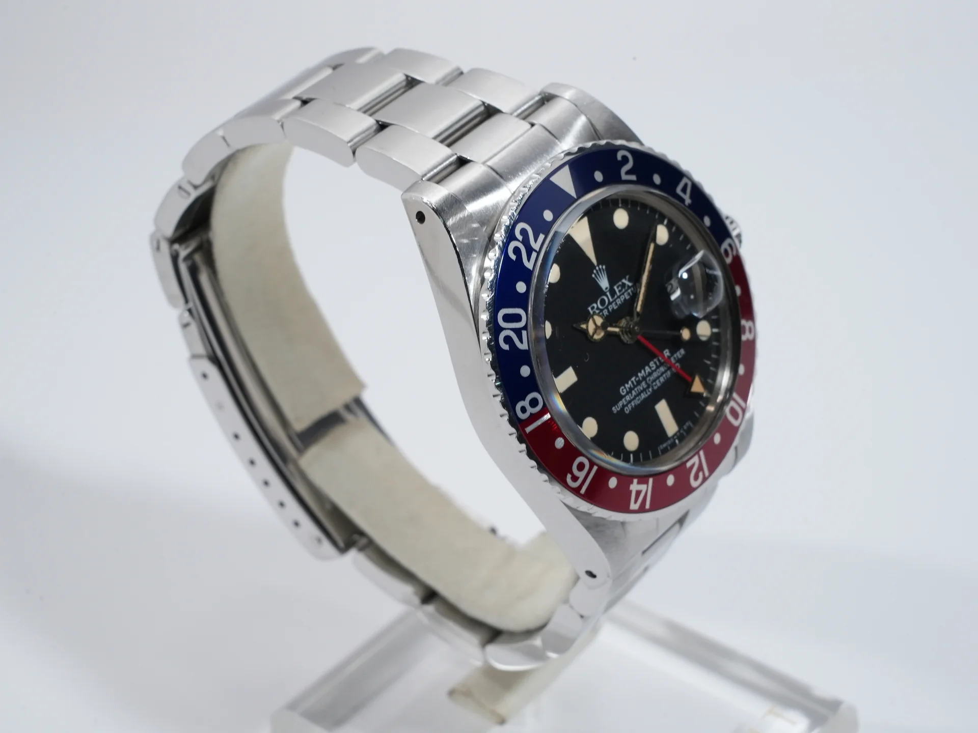 ロレックス GMTマスター Ref.16750 ステンレススチール ブラック文字盤 オイスターブレスレット - Image 5