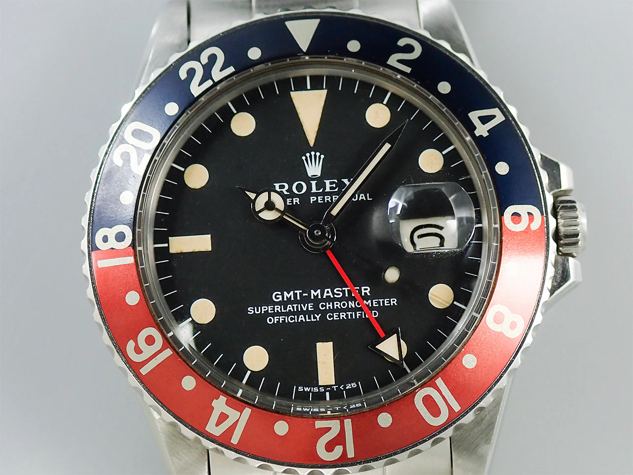 ロレックス GMTマスター Ref.1675 ステンレススチール ブラック文字盤 オイスターブレスレット - Image 3