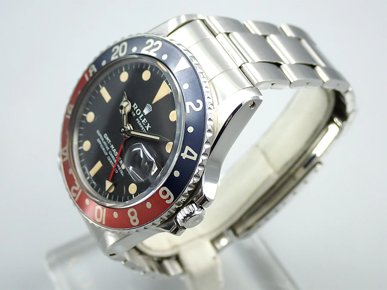 ロレックス GMTマスター Ref.1675 ステンレススチール ブラック文字盤 オイスターブレスレット - Image 4