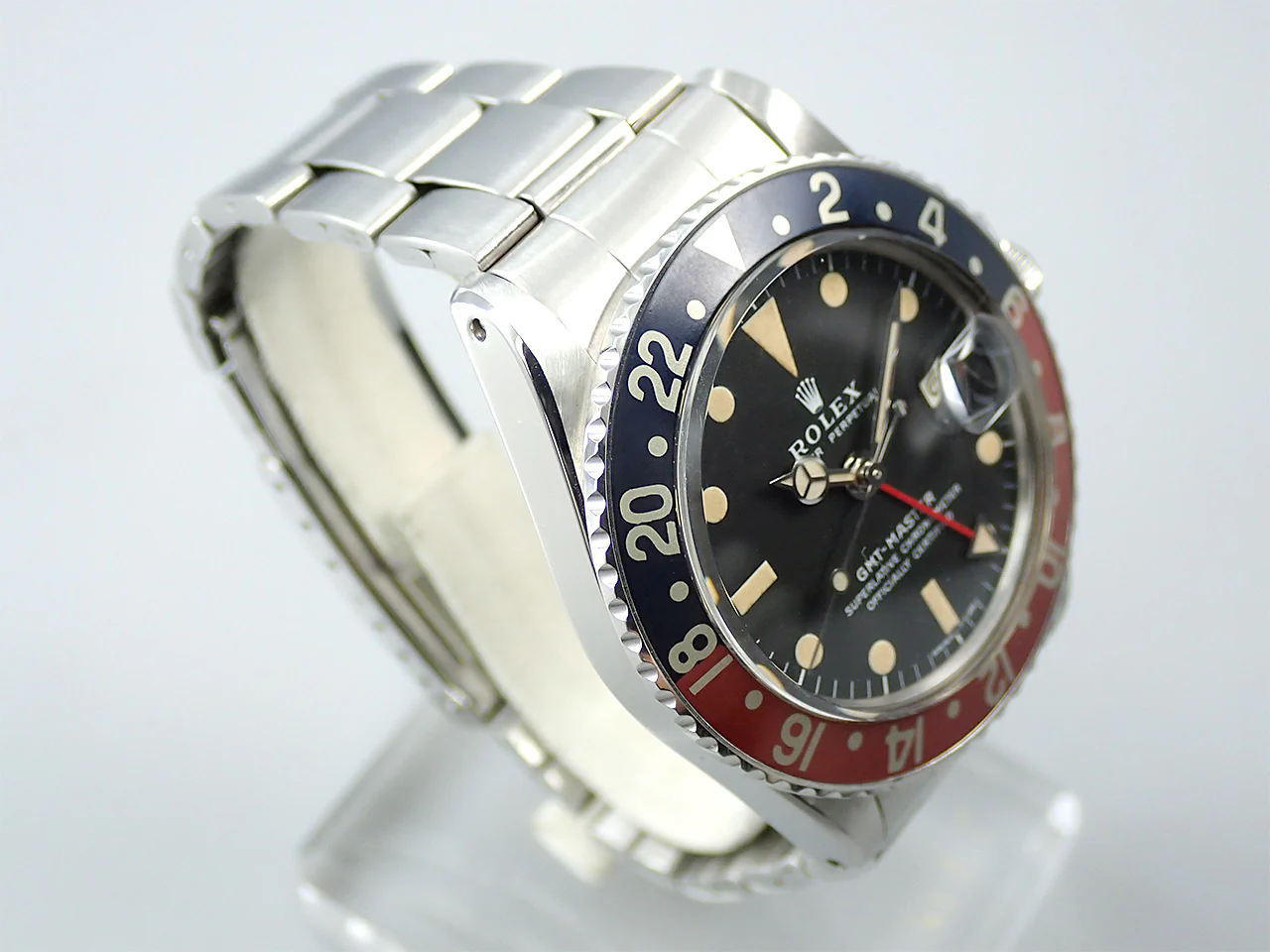 ロレックス GMTマスター Ref.1675 ステンレススチール ブラック文字盤 オイスターブレスレット - Image 5