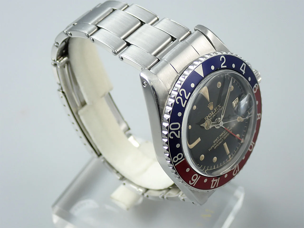 ロレックス GMTマスター Ref.1675MM ステンレススチール ブラック文字盤 オイスターブレスレット - Image 5