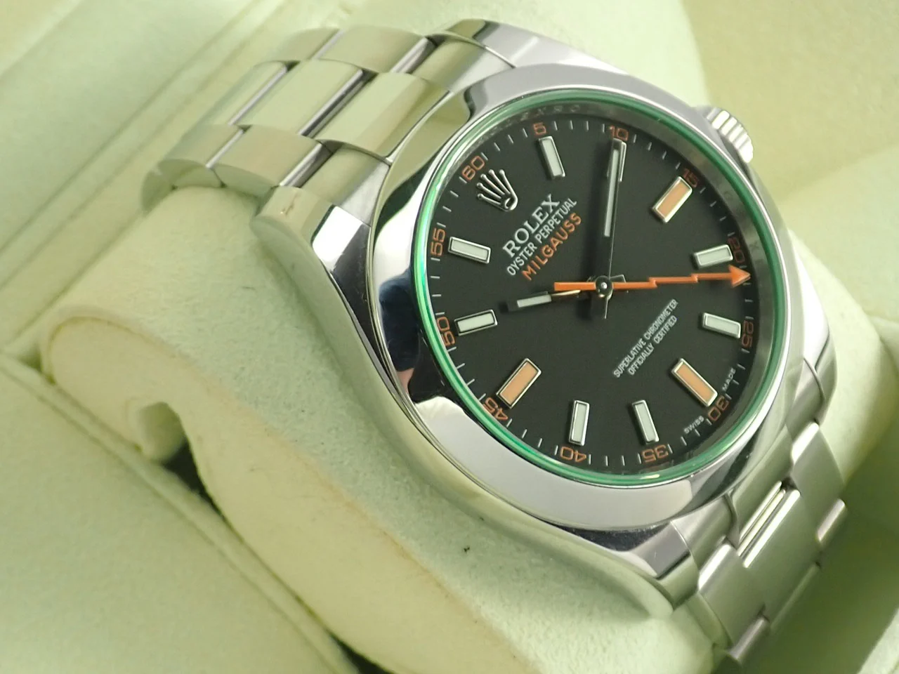 ロレックス ミルガウス Ref.116400GV ステンレススチール ブラック文字盤 - Image 5