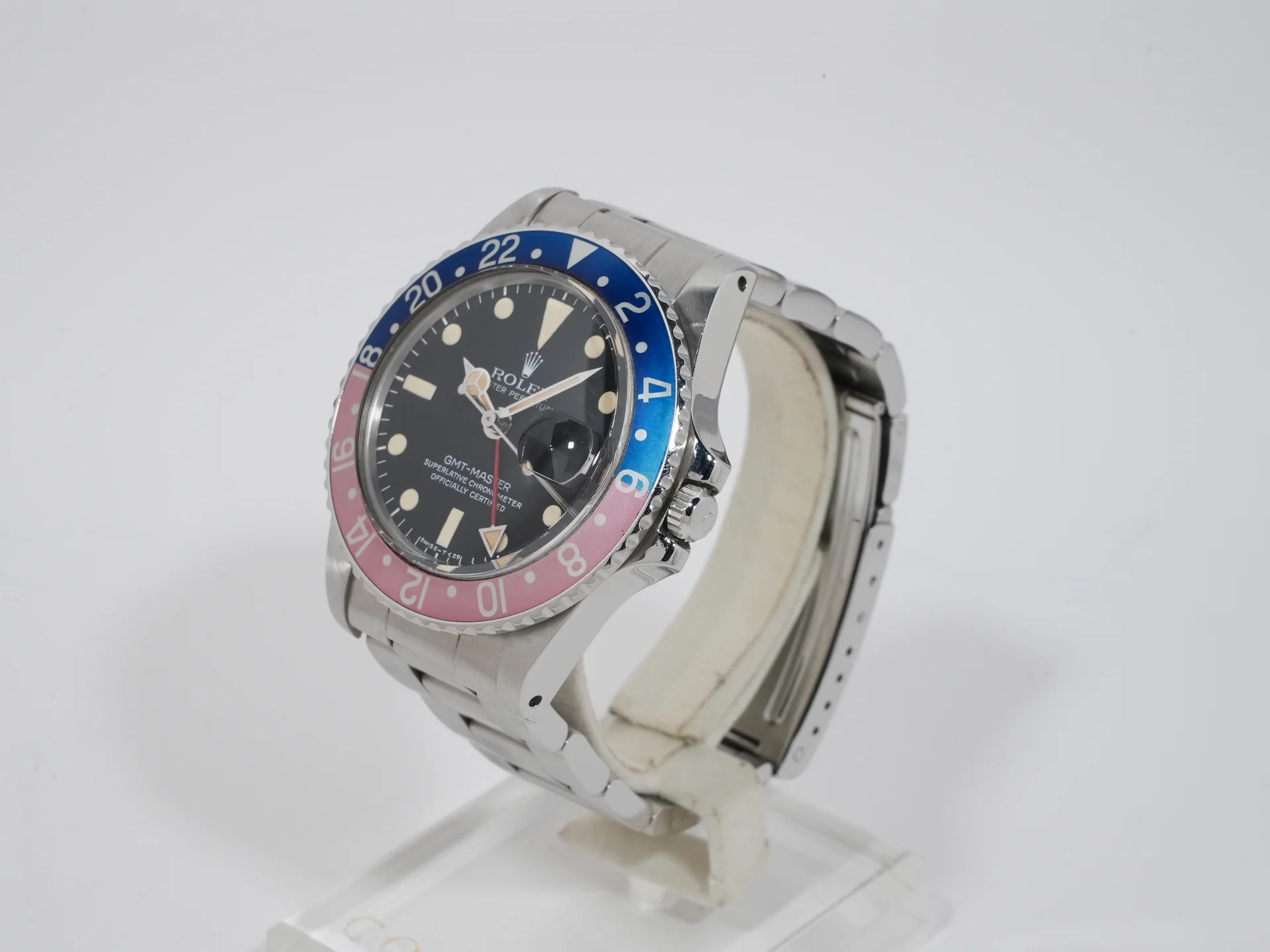 ロレックス GMTマスター Ref.1675 ステンレススチール ブラック文字盤 オイスターブレスレット - Image 4