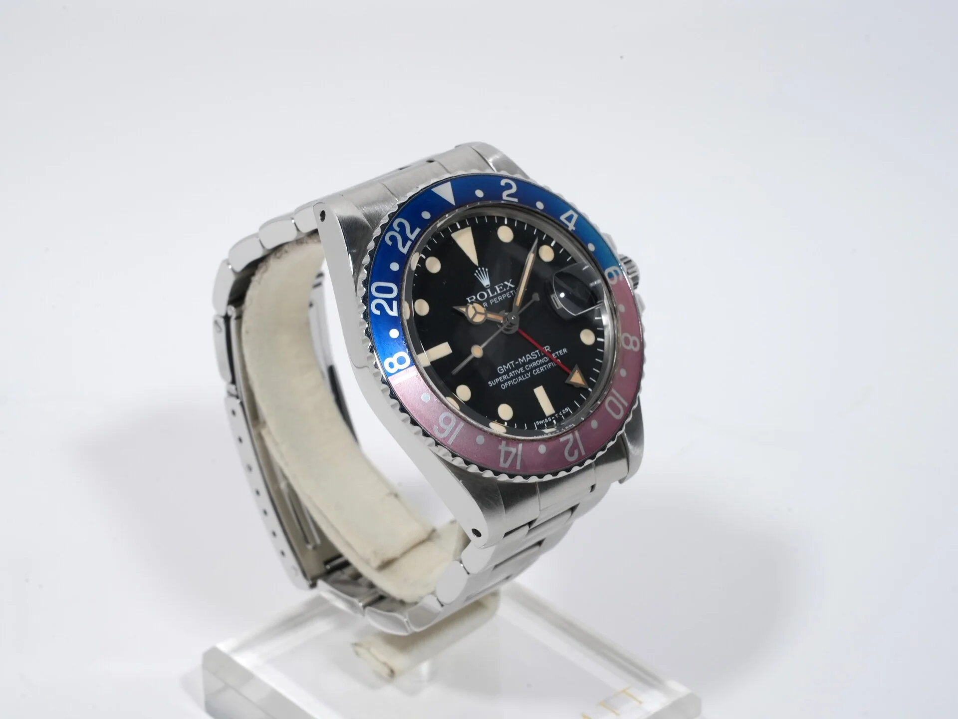 ロレックス GMTマスター Ref.1675 ステンレススチール ブラック文字盤 オイスターブレスレット - Image 5