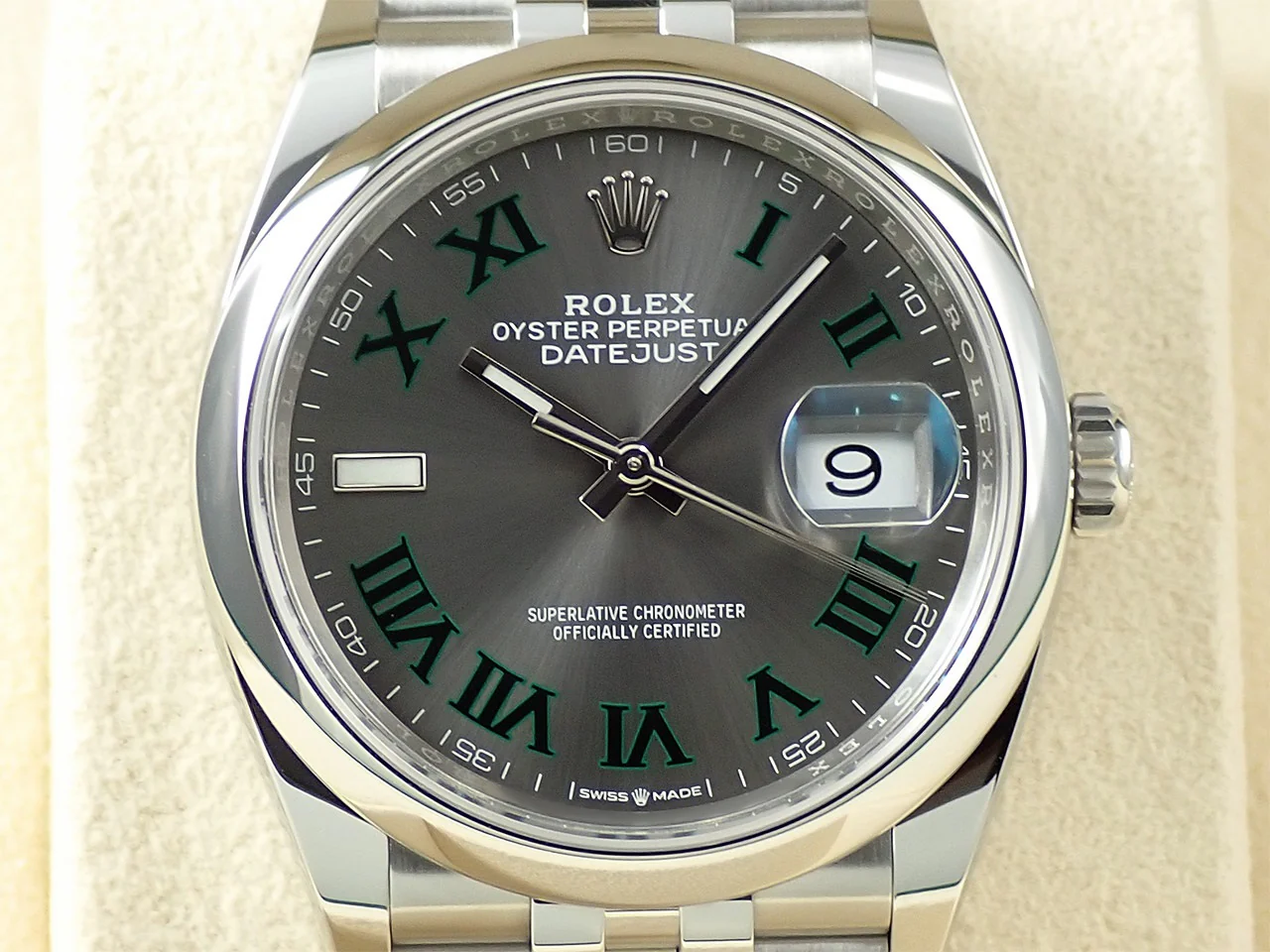 ロレックス デイトジャスト36 Ref.126200 ステンレススチール スレート文字盤 ジュビリーブレスレット - Image 3