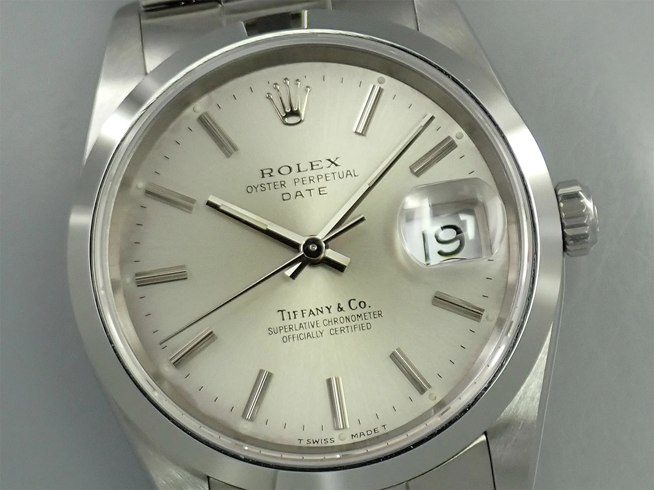 ロレックス オイスターパーペチュアル デイト TIFFANY&CO. Ref.15200 ステンレススチール シルバー文字盤 - Image 3