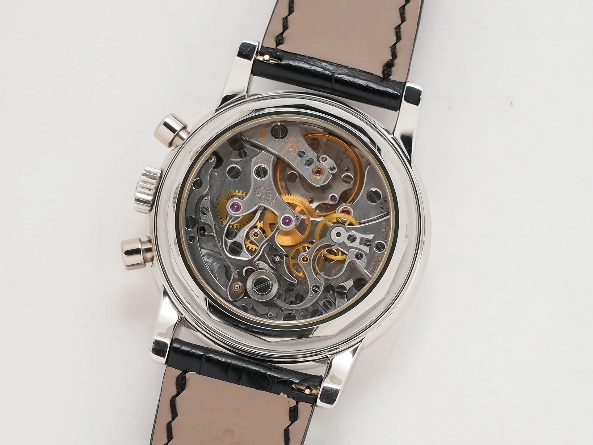 パテックフィリップ パーペチュアルカレンダー クロノグラフ Ref.3970EP プラチナ ブラック11Pダイヤ文字盤 - Image 7