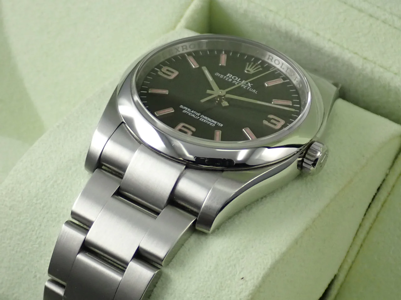 ロレックス オイスターパーペチュアル36 Ref.116000 ステンレススチール ブラック文字盤 - Image 6