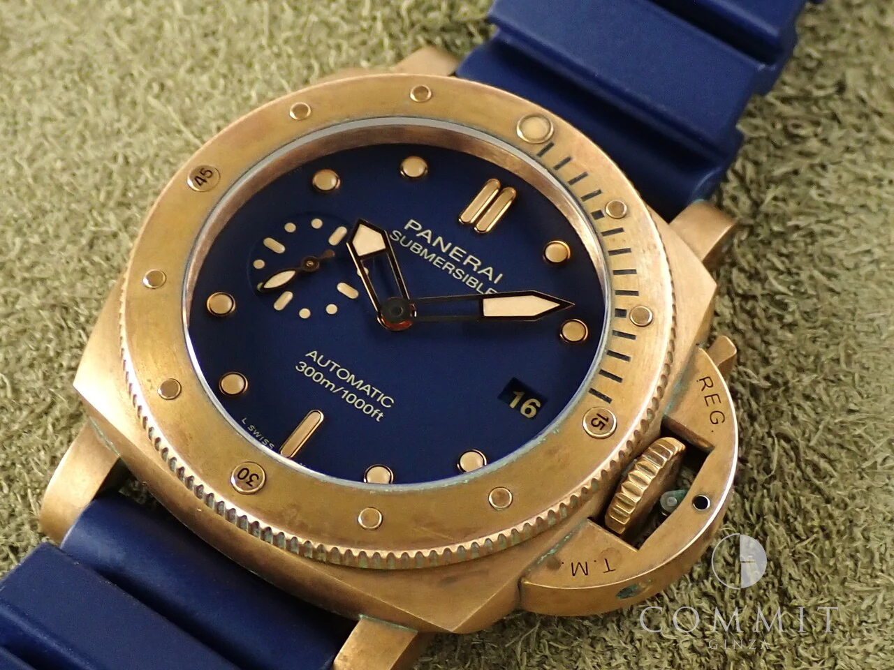 パネライ サブマーシブル ブロンゾ ブルー アビッソ Ref.PAM01074 ブルー文字盤 中古 30HLKUUJ - Image 15