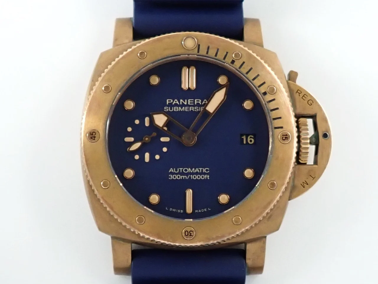 パネライ サブマーシブル ブロンゾ ブルー アビッソ Ref.PAM01074 ブルー文字盤 中古 30HLKUUJ - Image 2