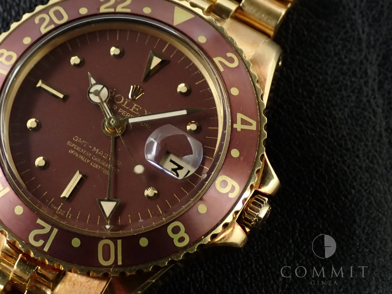 ロレックス GMTマスター Ref.1675/8 イエローゴールド ブラウン文字盤 ジュビリーブレスレット 中古 384M2331 - Image 16