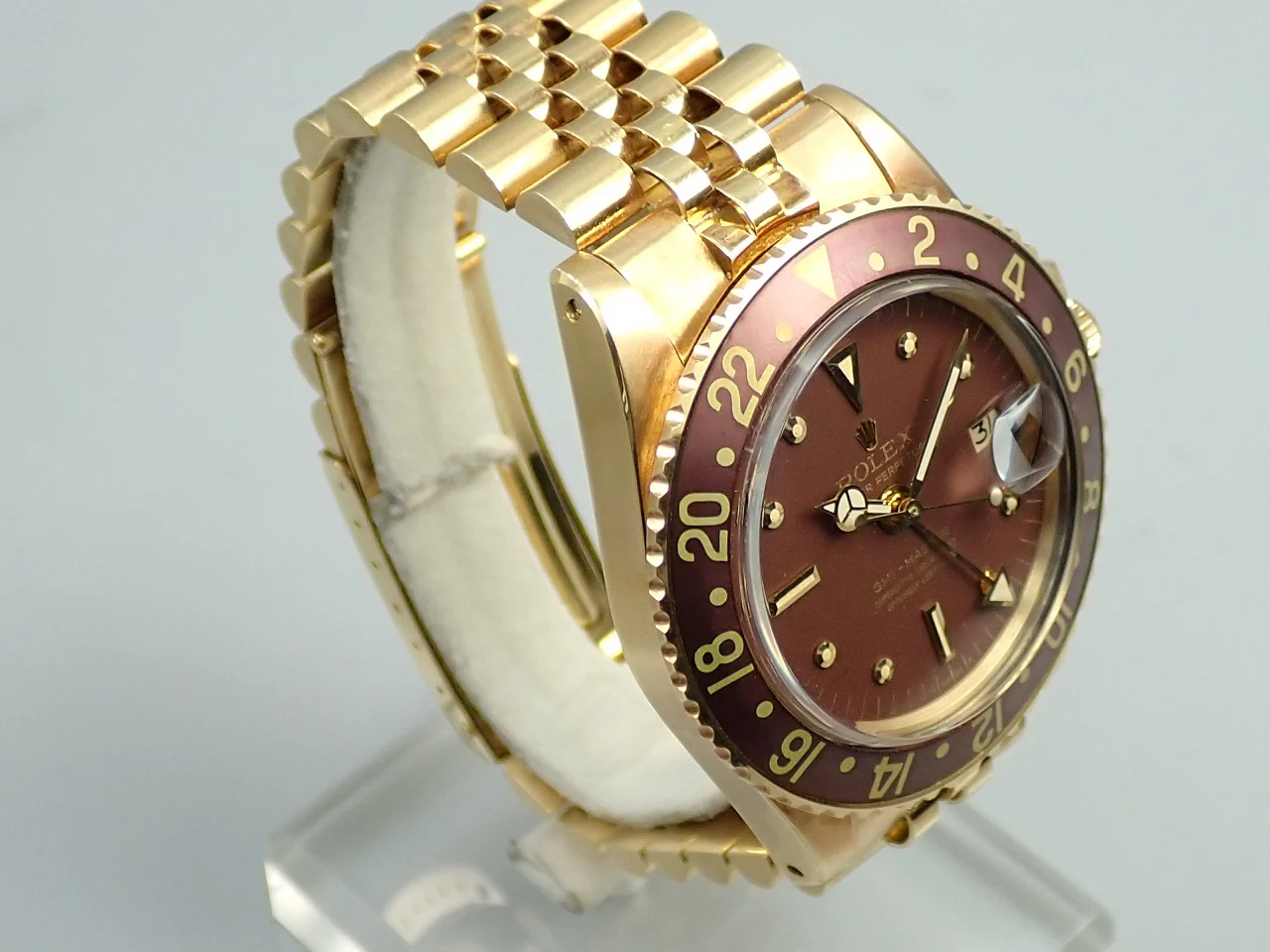 ロレックス GMTマスター Ref.1675/8 イエローゴールド ブラウン文字盤 ジュビリーブレスレット 中古 384M2331 - Image 5