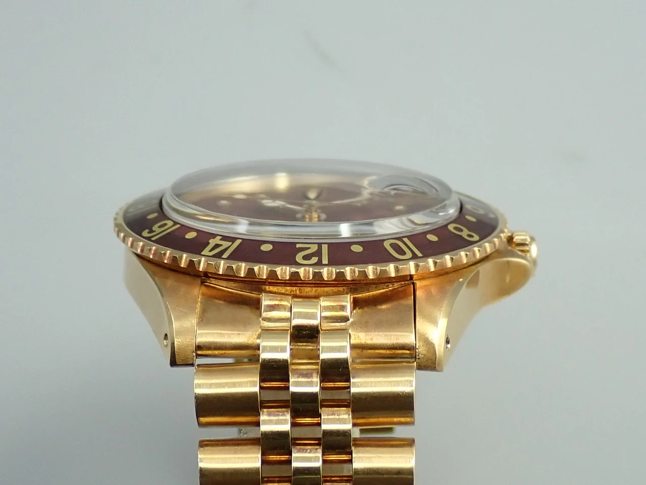 ロレックス GMTマスター Ref.1675/8 イエローゴールド ブラウン文字盤 ジュビリーブレスレット 中古 384M2331 - Image 6
