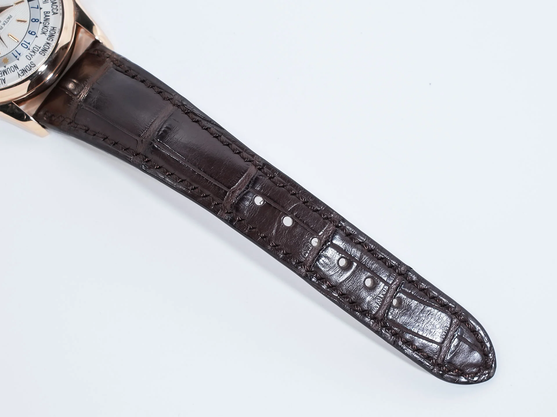 パテックフィリップ コンプリケーション ワールドタイム Ref.5110R-001 ローズゴールド シルバー文字盤 - Image 10