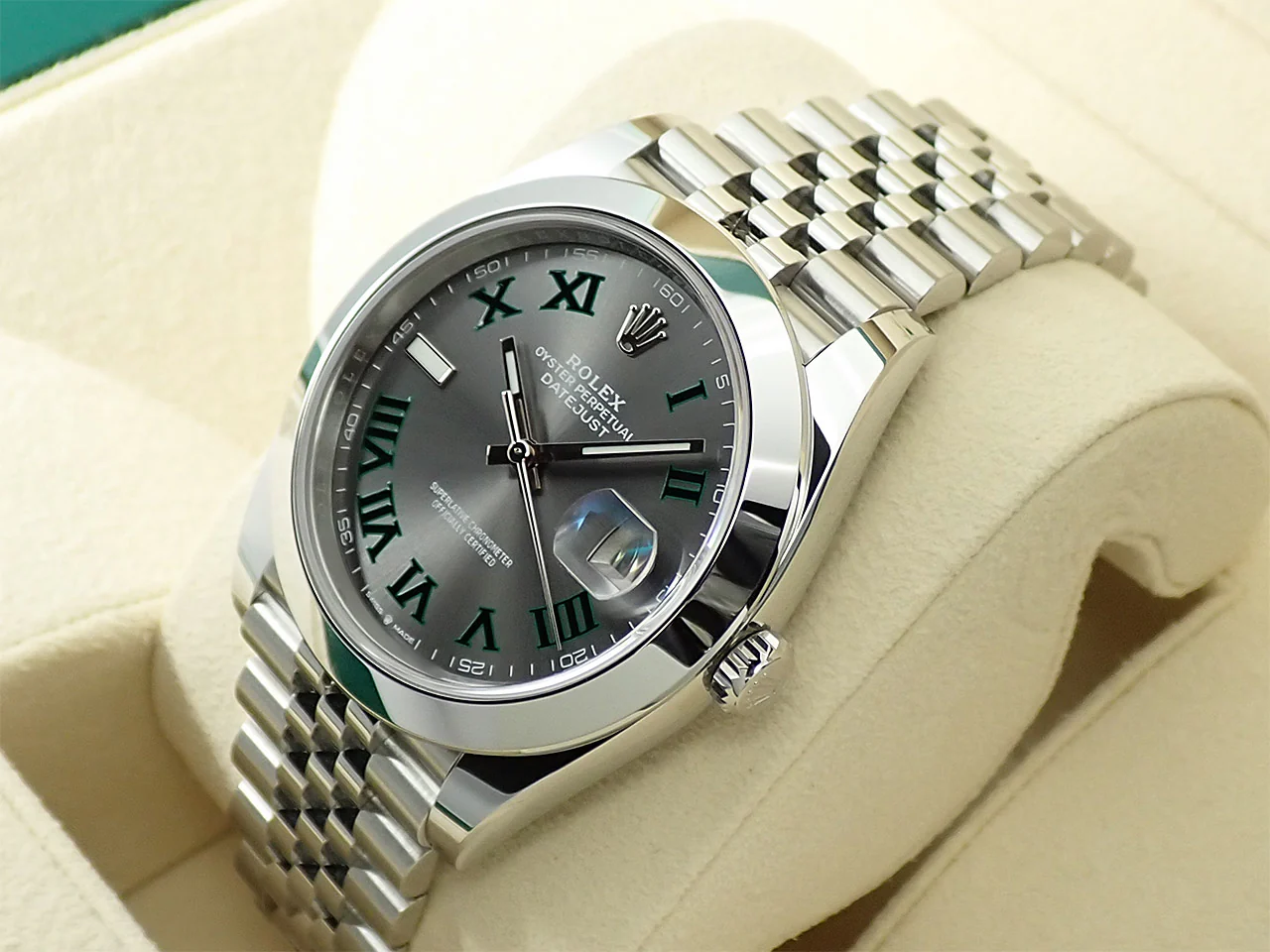 ロレックス デイトジャスト41 Ref.126300 ステンレススチール スレートローマン文字盤 ジュビリーブレスレット 美品 39A8ZJTL - Image 4