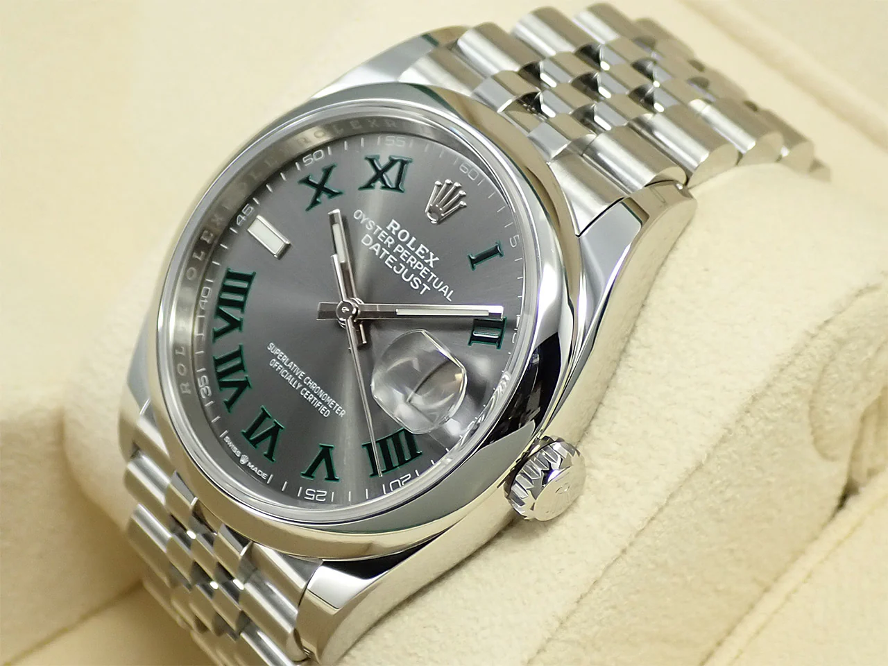 ロレックス デイトジャスト36 Ref.126200 ステンレススチール スレート文字盤 ジュビリーブレスレット - Image 4