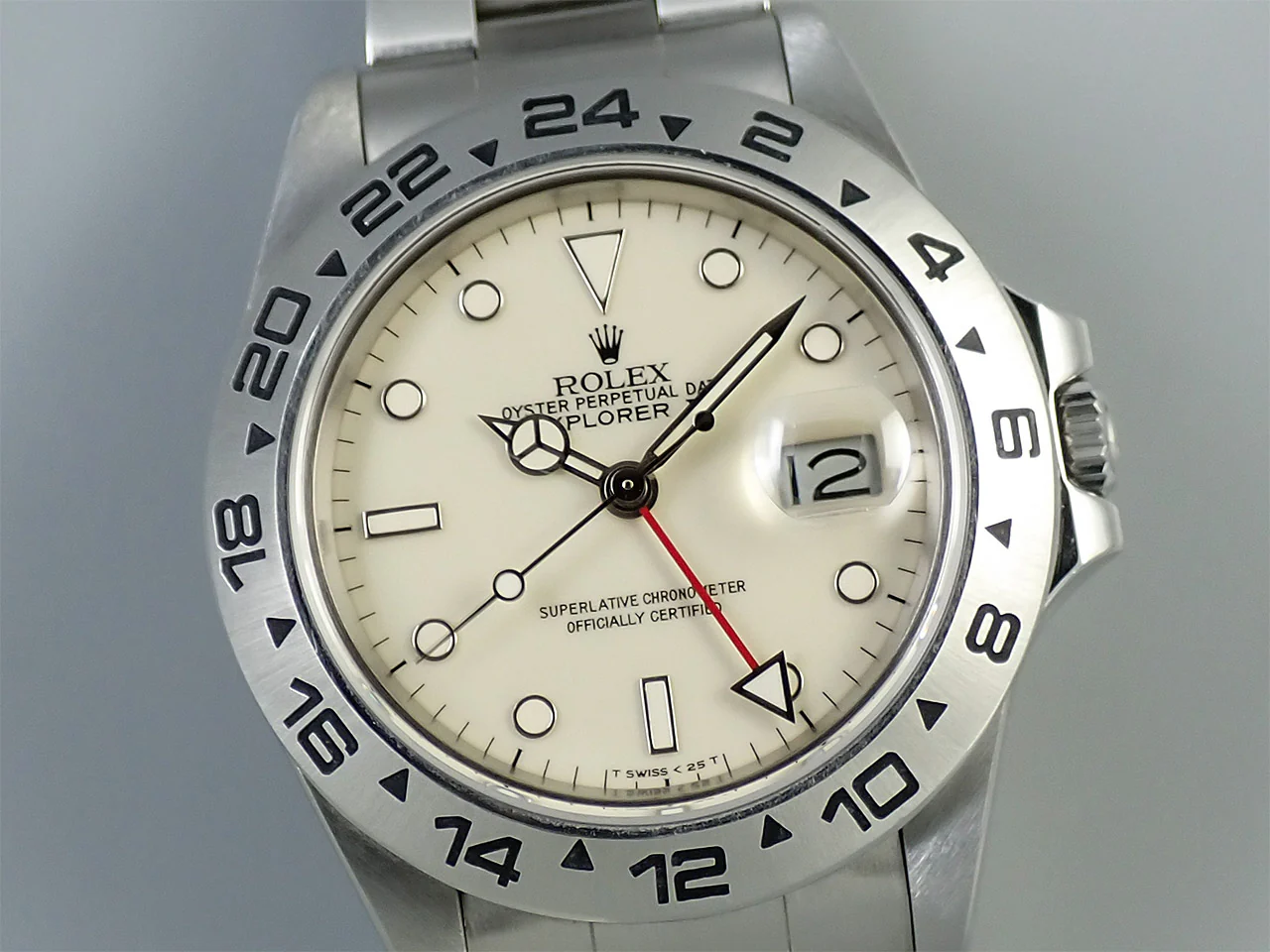 ロレックス エクスプローラーII Ref.16550 ステンレススチール アイボリー文字盤 - Image 3
