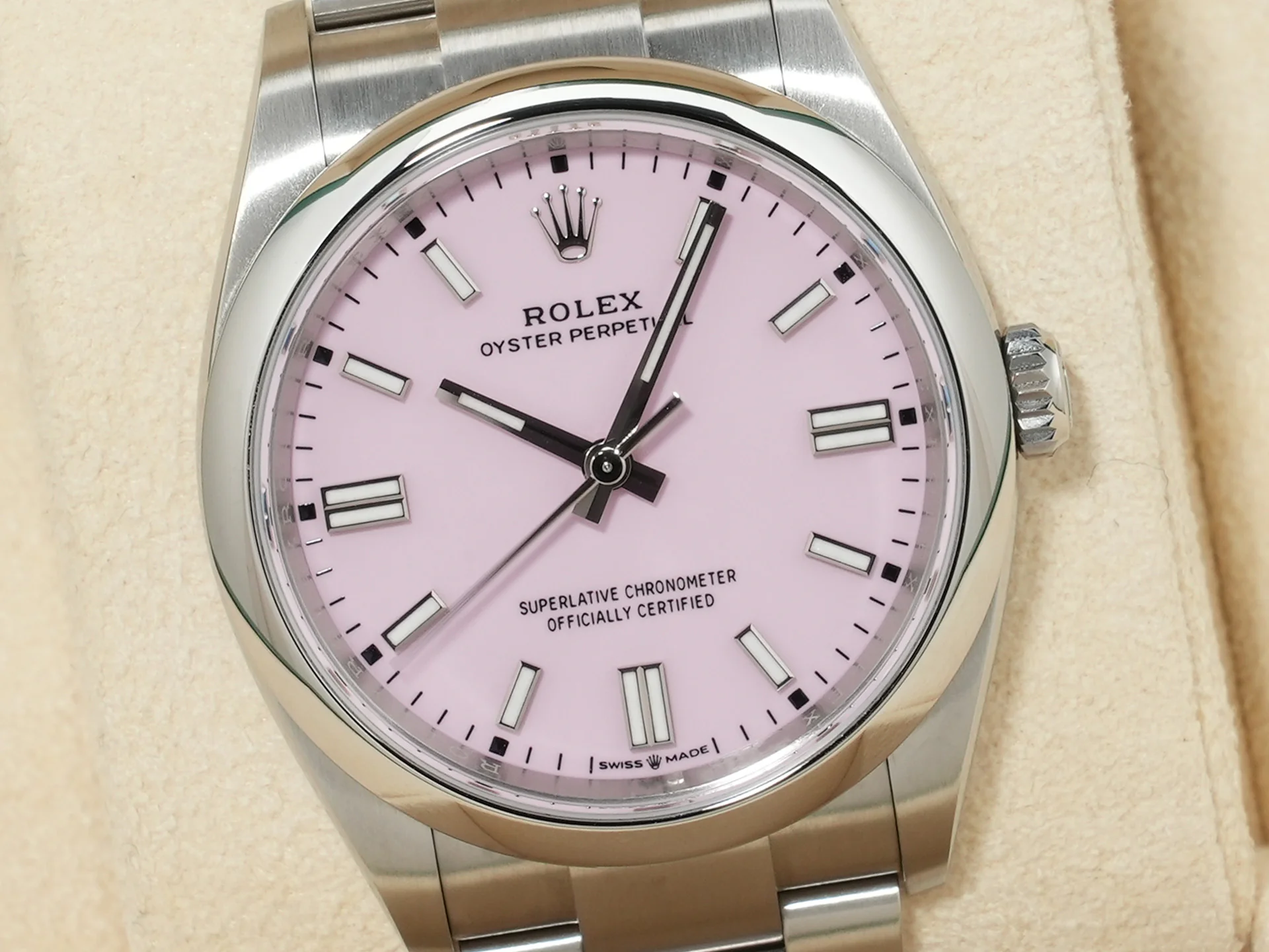 ロレックス オイスターパーペチュアル36 Ref.126000 ステンレススチール キャンディピンク文字盤 - Image 3