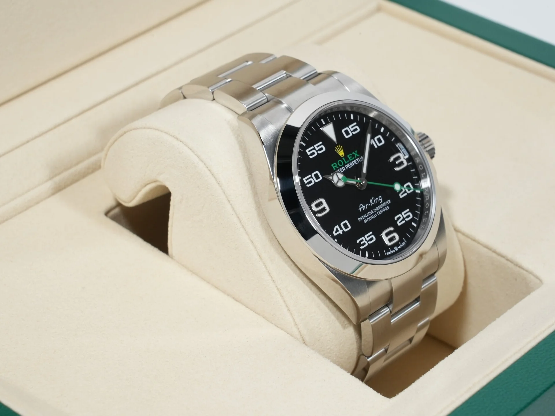ロレックス エアキング Ref.126900 ステンレススチール ブラック文字盤 オイスターブレスレット 美品 3qhd5tkq - Image 5
