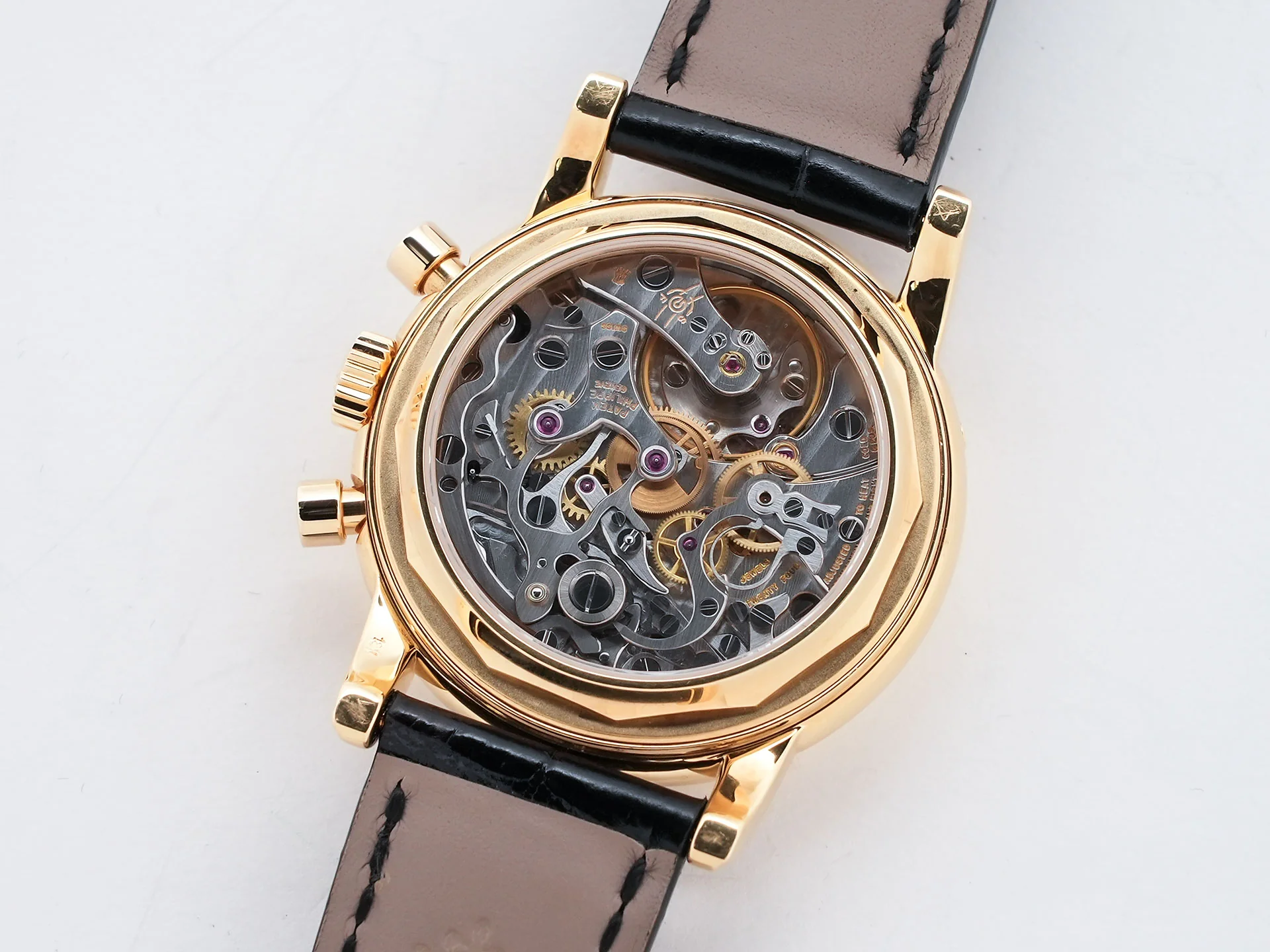 パテックフィリップ パーペチュアルカレンダー クロノグラフ Ref.3970EJ-051 イエローゴールド シルバー文字盤 - Image 7